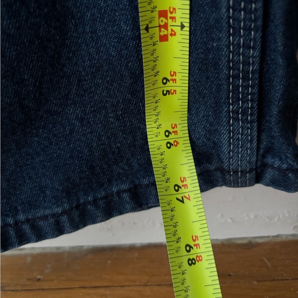 NWT Carhartt Washed-Denim Bib Overalls Dark Wash Size 42 X 32 - Picture 12 of 15